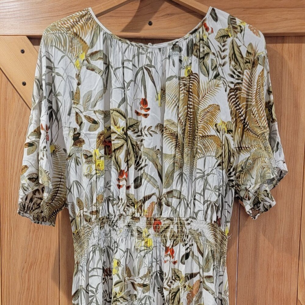 H & M Midi-Dress / Vintage Pattern - Sz. XL